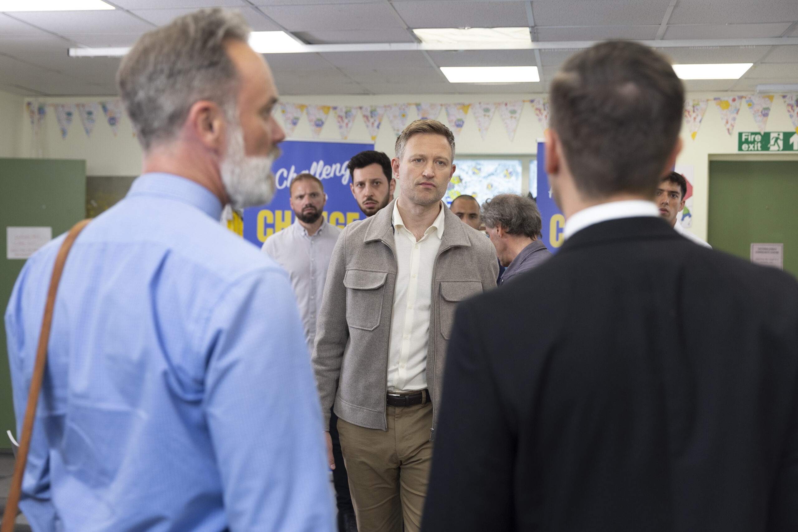 Todd and Billy confronting Noah in Coronation Street
