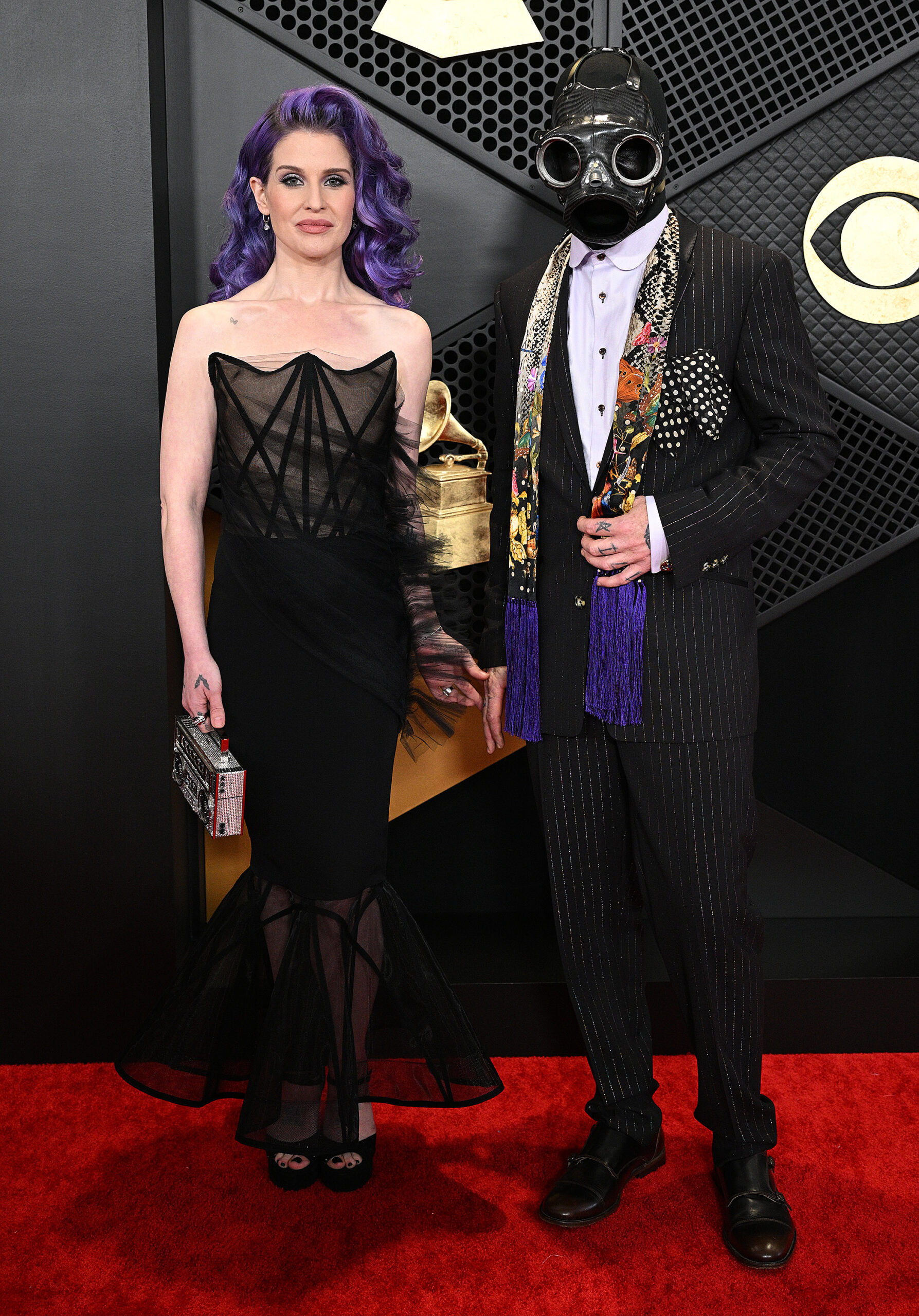 Kelly Osbourne and Sid Wilson on the Grammys red carpet