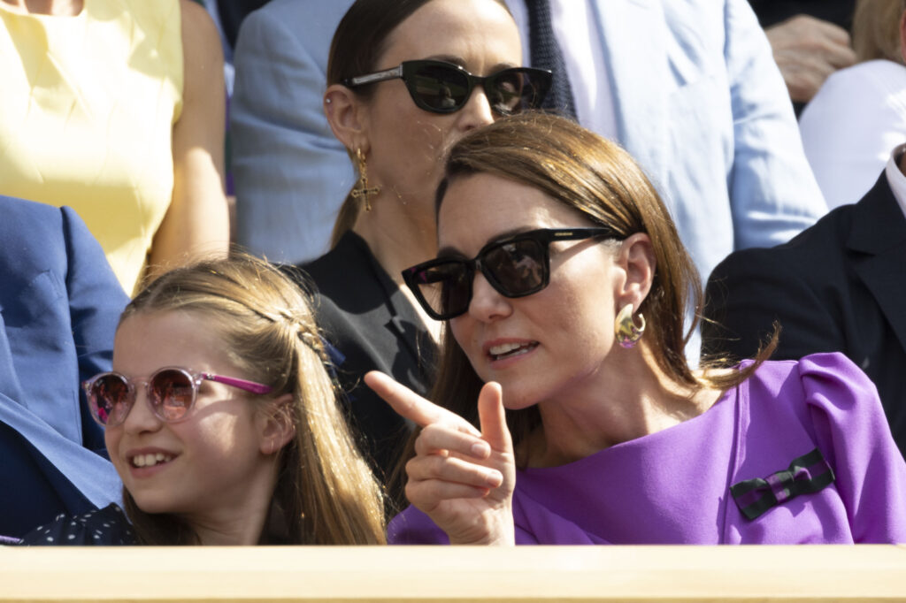 Princess Charlotte and Kate Middleton at Wimbledon