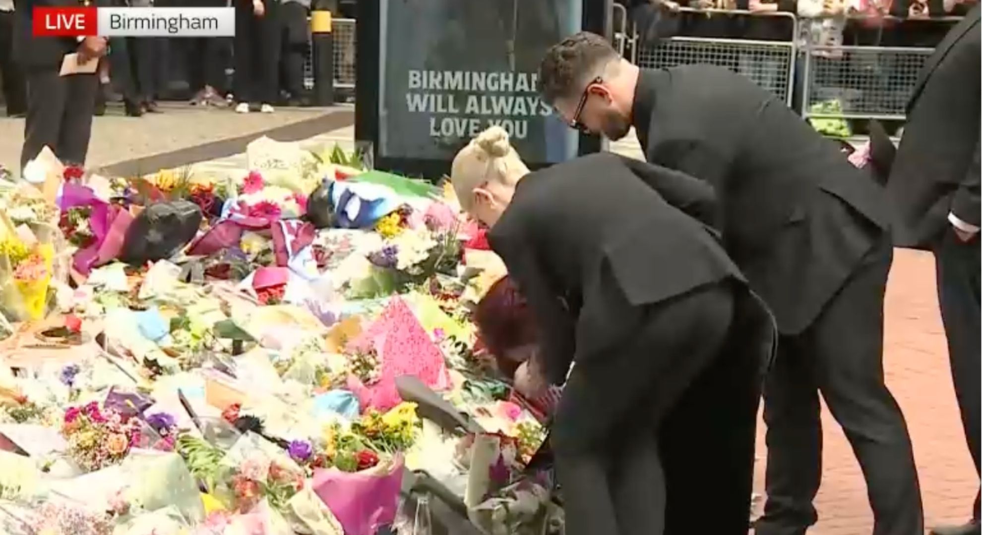 Jack Osbourne and Kelly Osbourne at Ozzy's funeral 