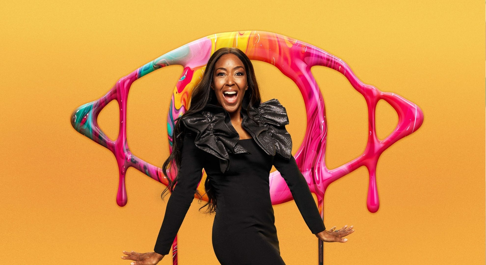 Angellica Bell in a Celebrity Big Brother promo picture 