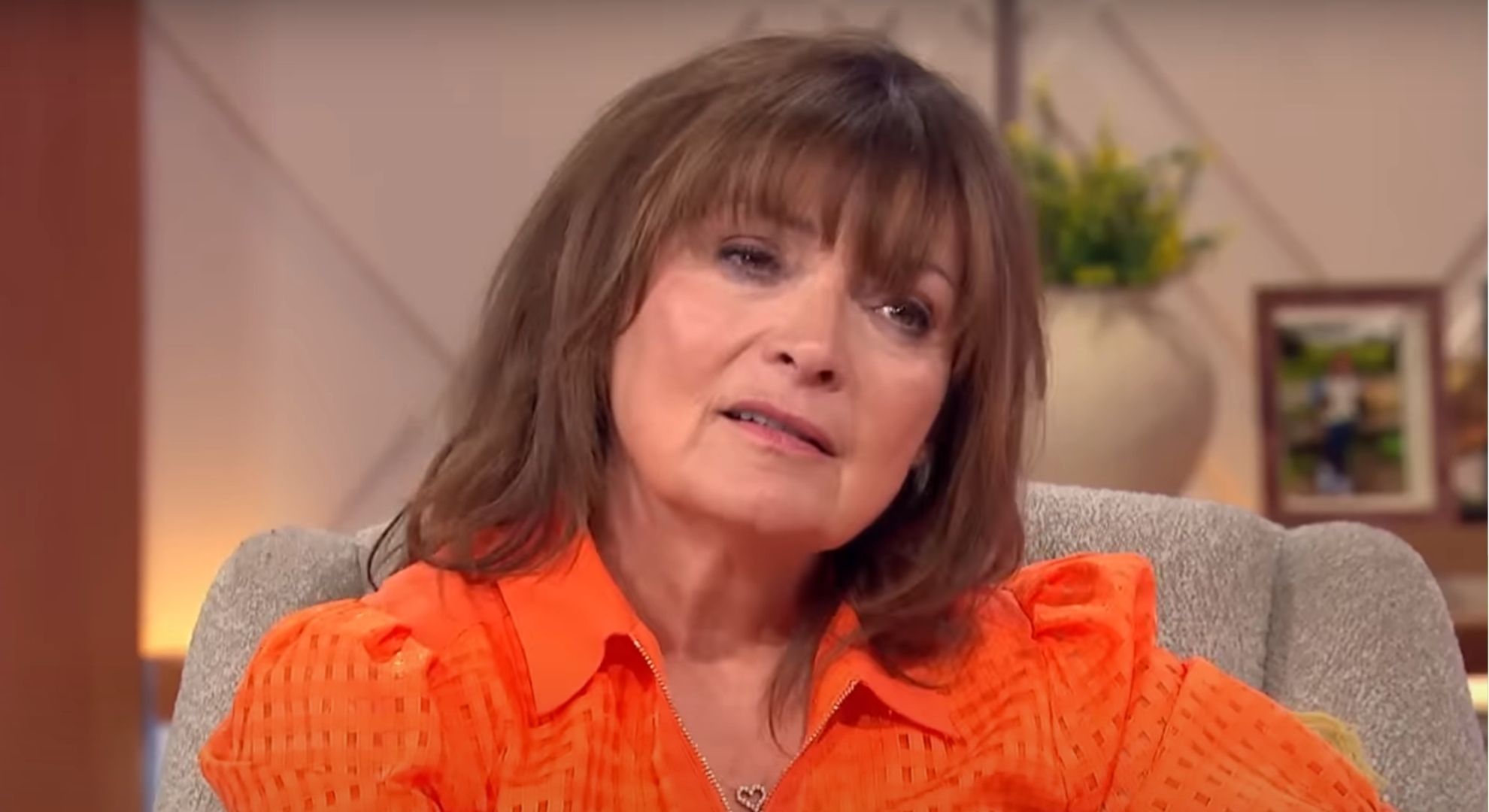 Lorraine Kelly on her show 