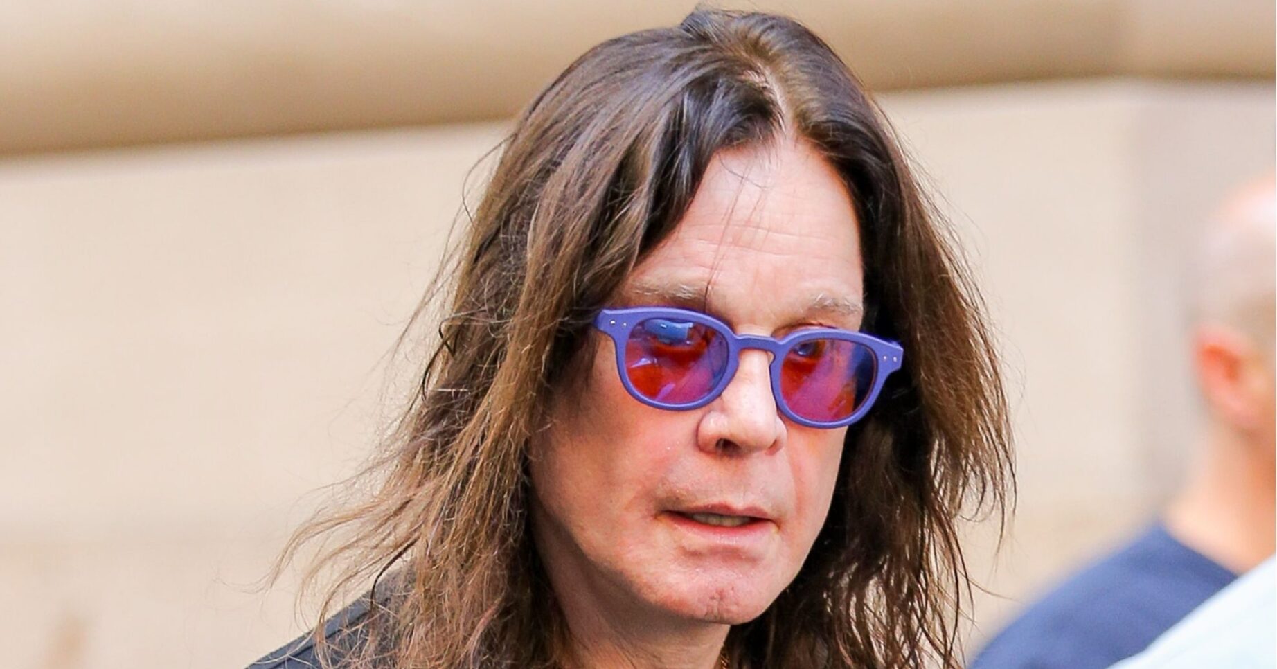 Ozzy Osbourne looking in front