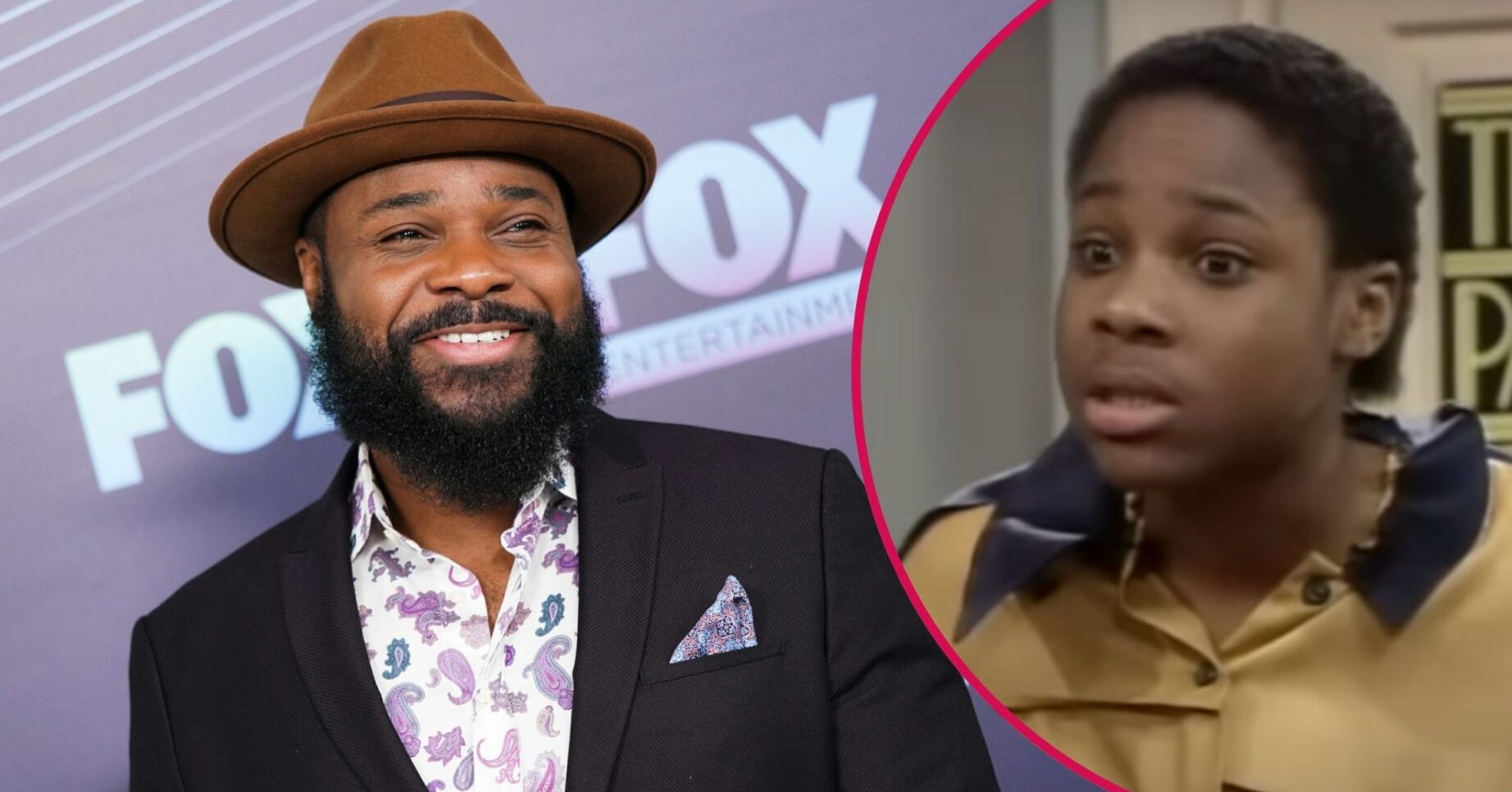 Malcolm-Jamal Warner smiling / on The Cosby Show