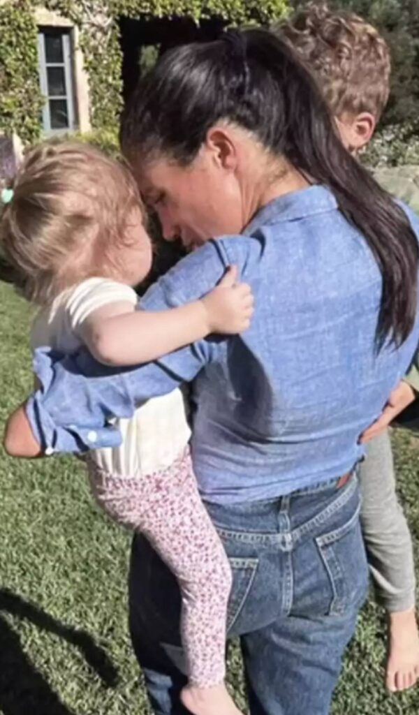 Meghan Markle cuddles her kids Prince Archie and Princess Lilibet