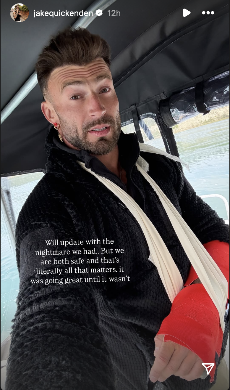 Jake Quickenden in a cast