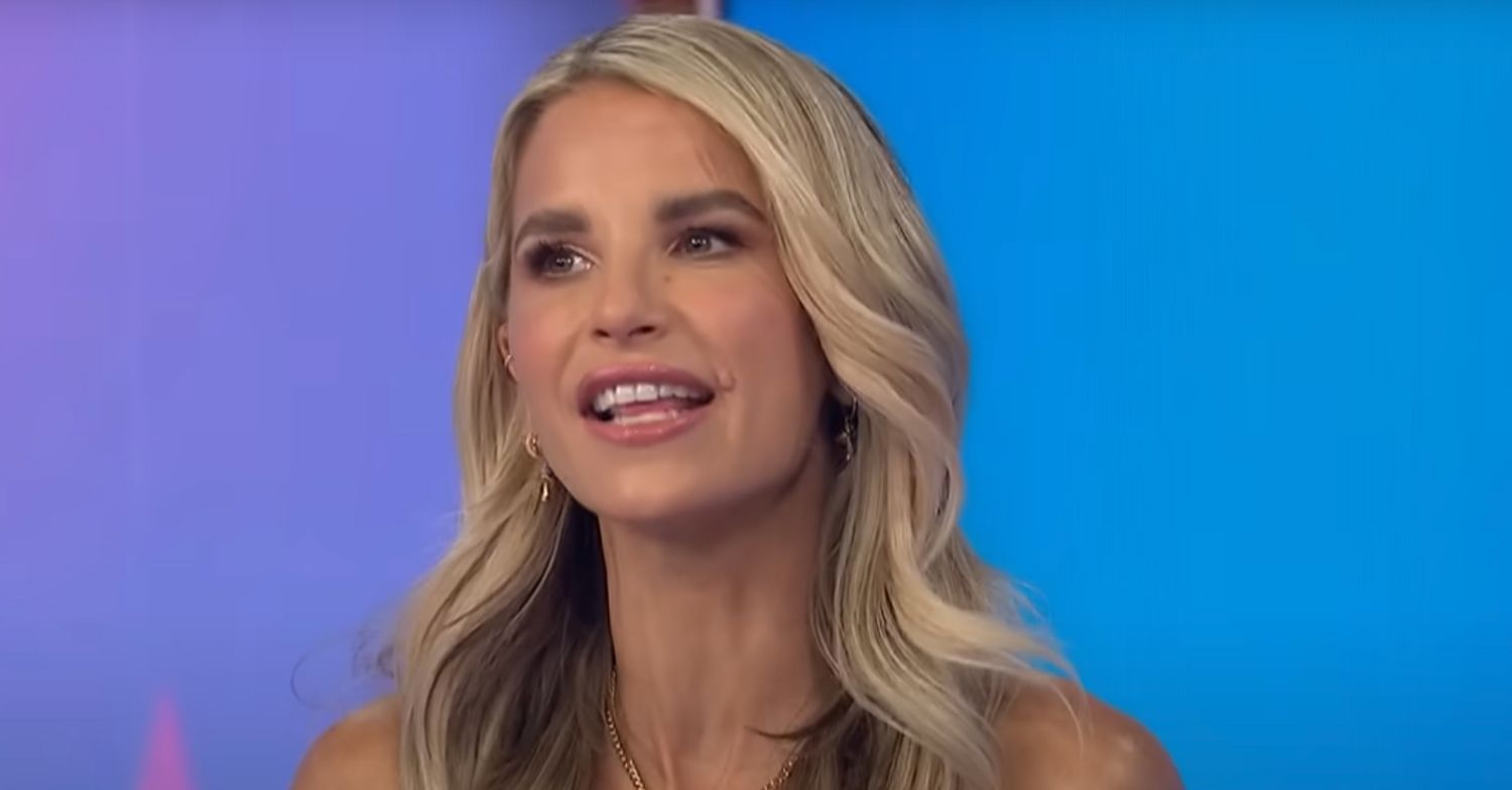 Vogue Williams having a discussion on Loose Women