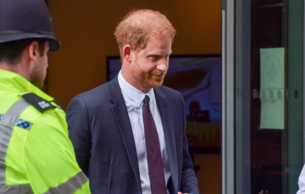 Prince Harry looking sad 