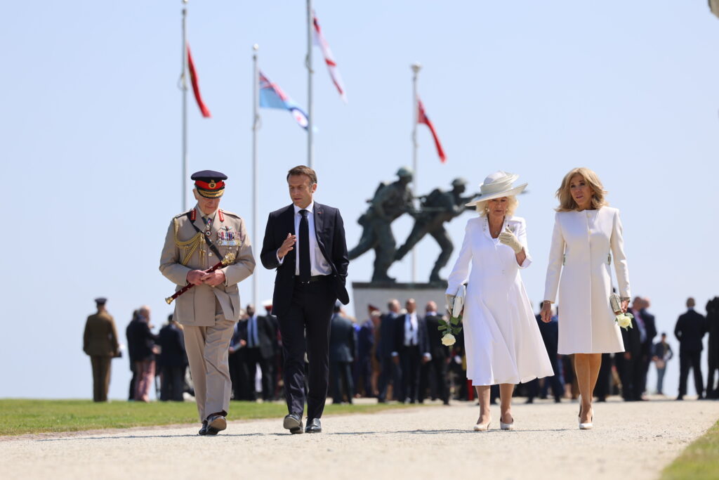 King Charles, Emmanuel Macron, Brigitte Macron and Queen Camilla
