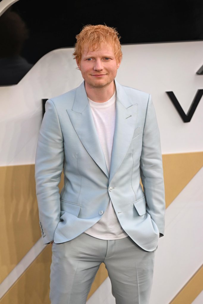 Ed Sheeran on the red carpet 