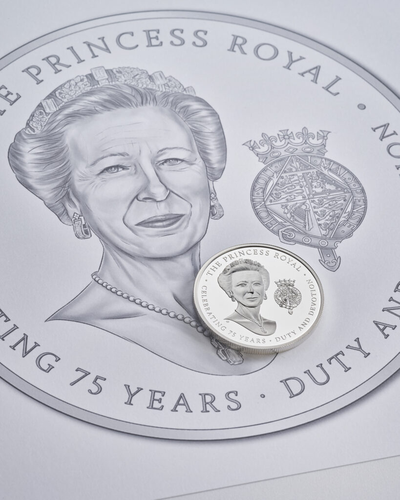 Princess Anne's coin from The Royal Mint