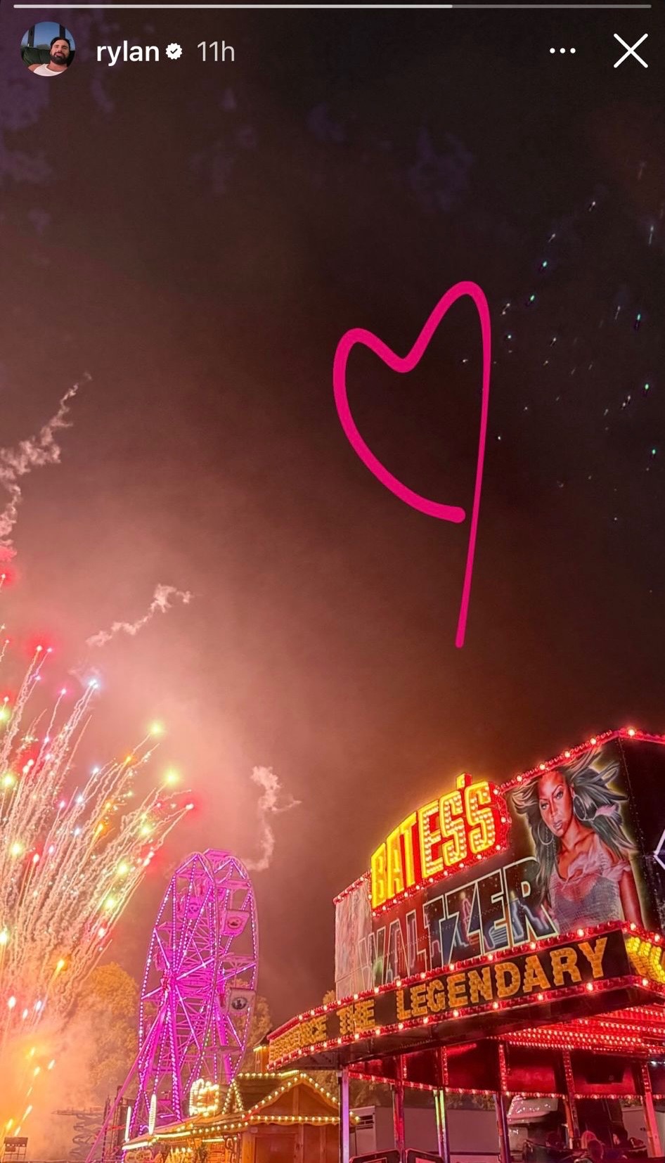 Rylan at a funfair 