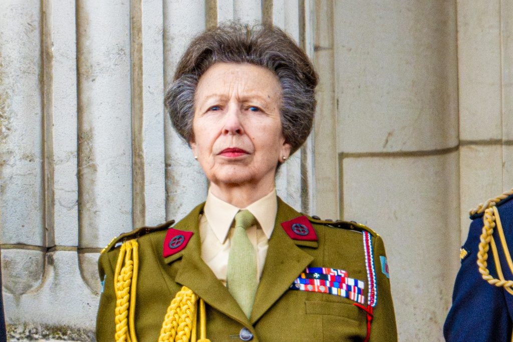 Princess Anne frowning