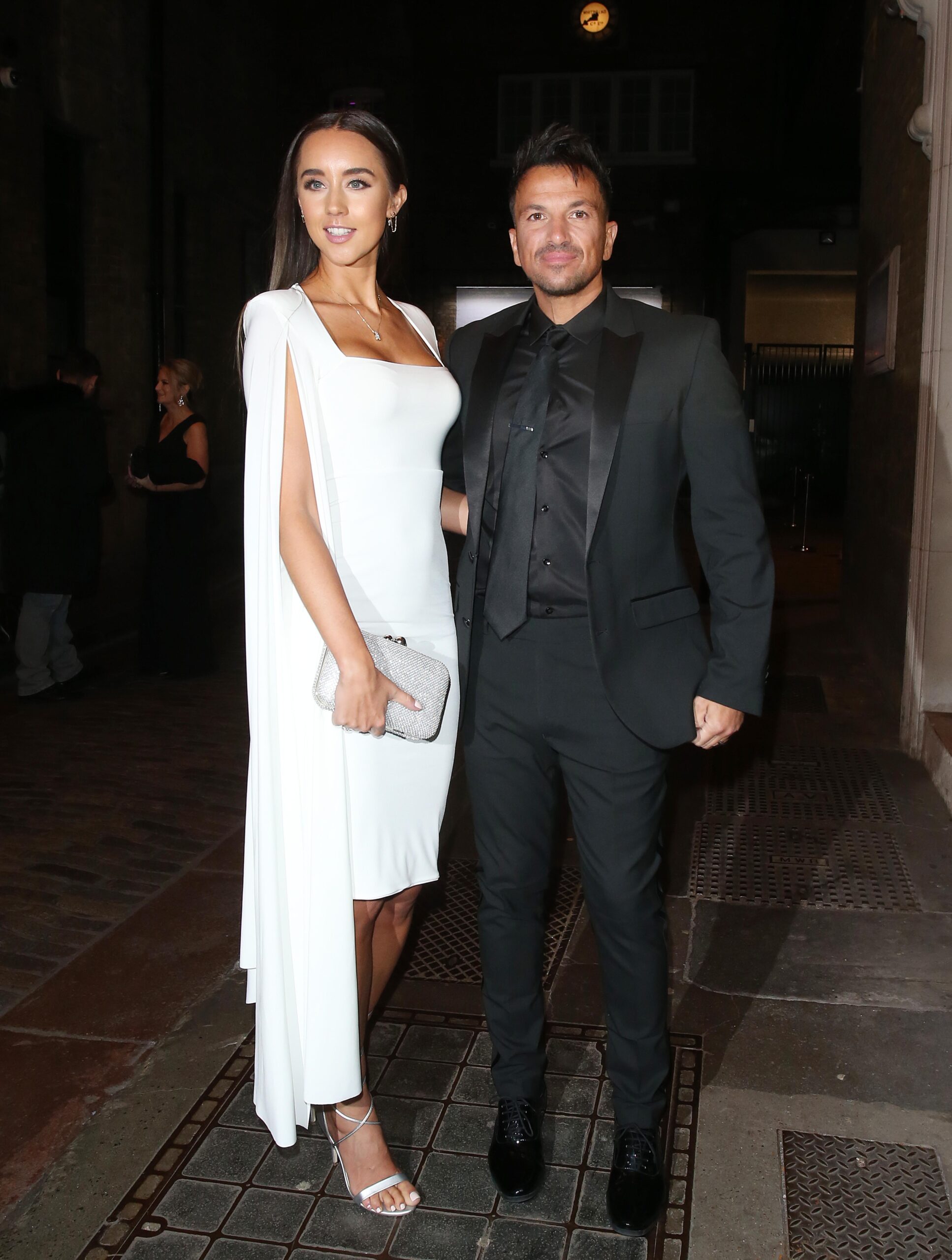 Emily and Peter Andre posing together