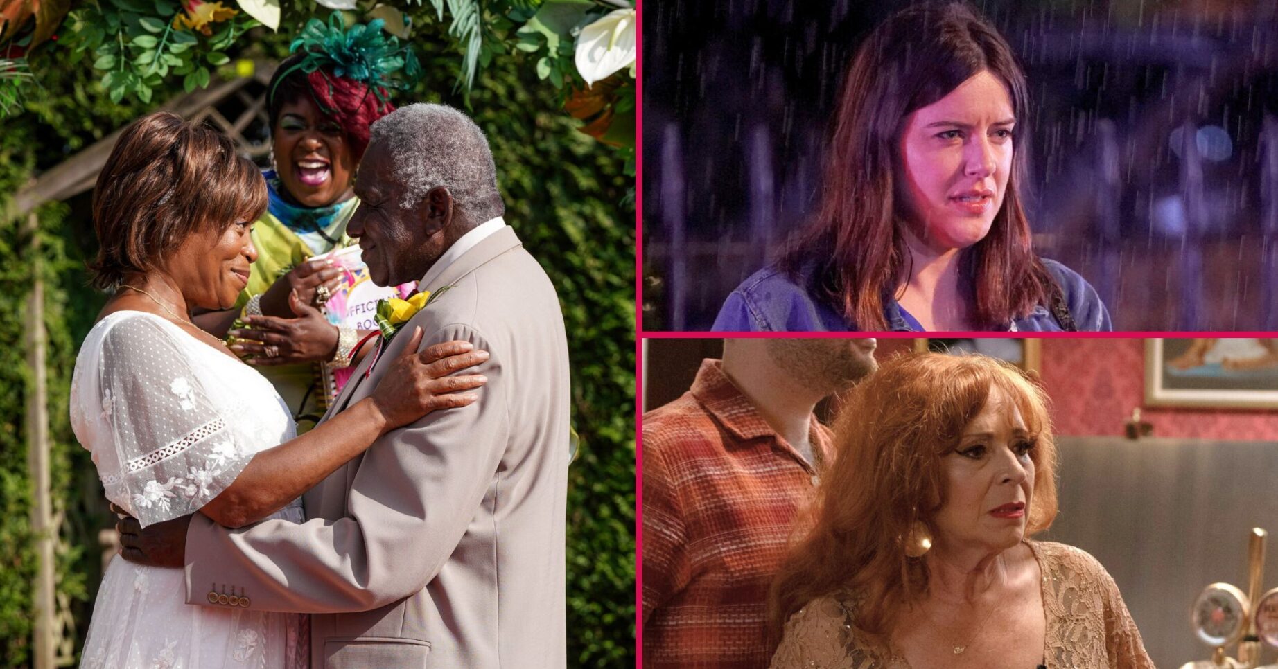 EastEnders spoilers: Yolande and Patrick, Zoe and Elaine (Credit: BBC/Comp ED!)