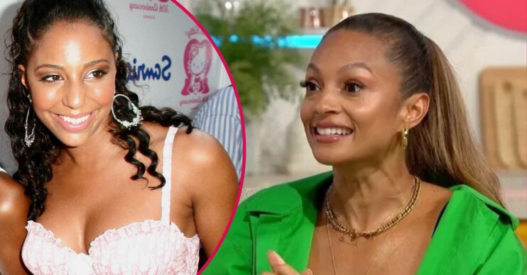 Sue-Elise Nash smiling / Alesha Dixon smiling