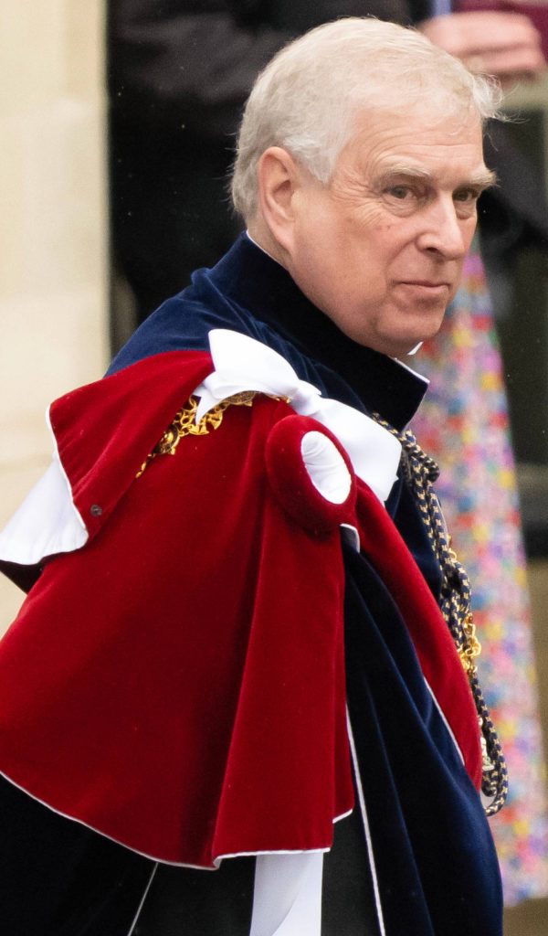 Prince Andrew looks unimpressed