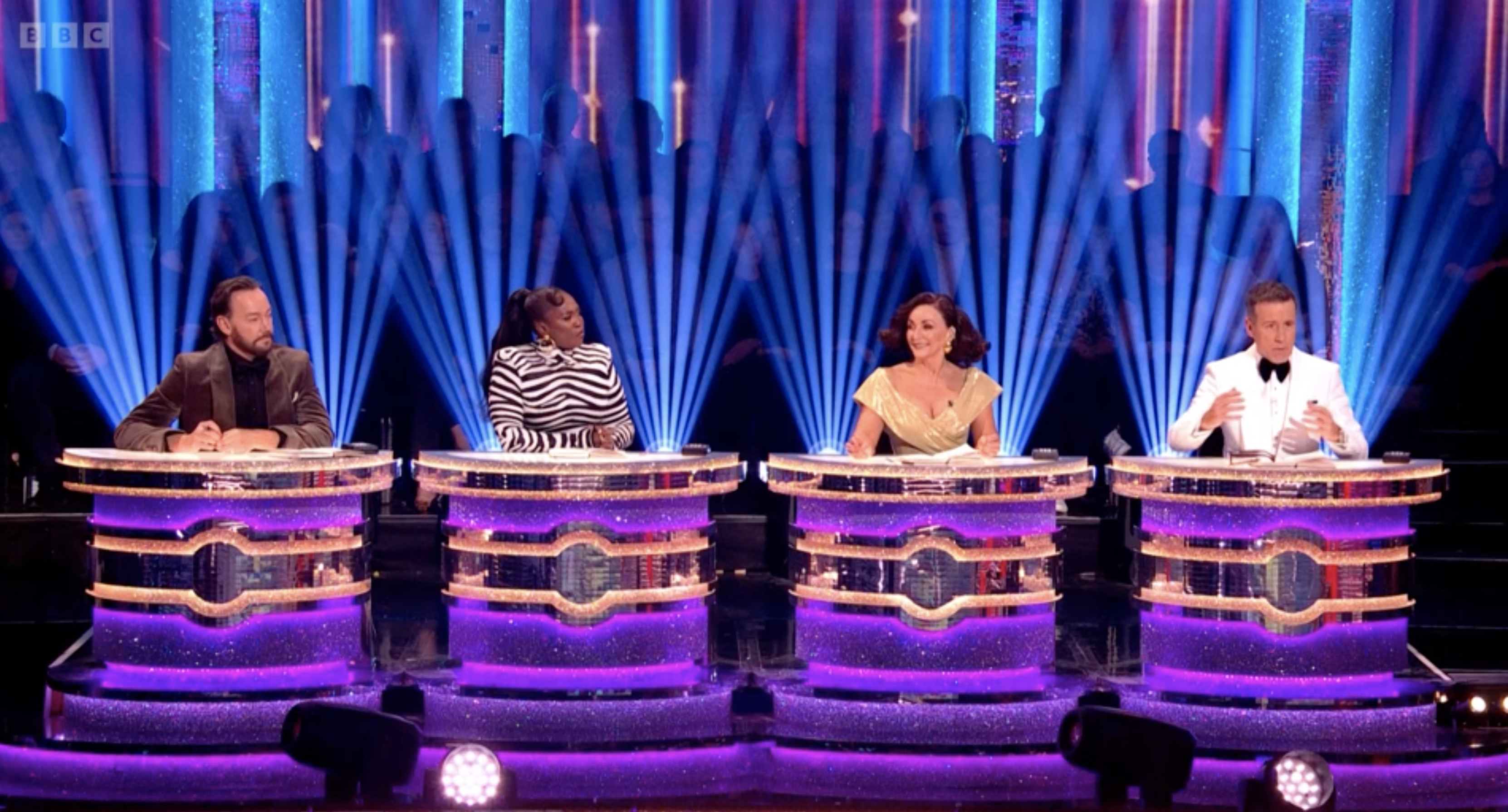 The Strictly Come Dancing judging panel 