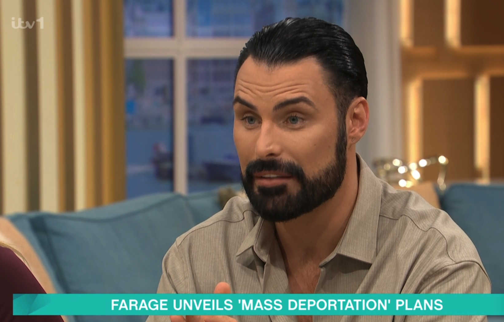 Rylan Clark presenting This Morning