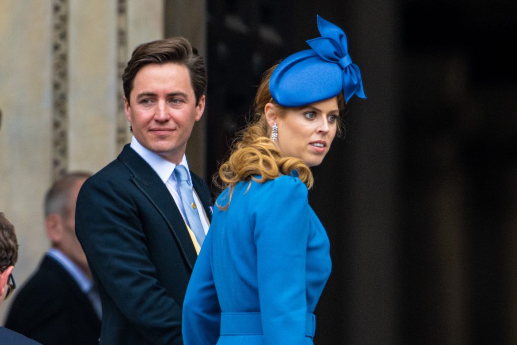 Princess Beatrice and 'Edo' Mapelli Mozzi at the memorial service of Queen Elizabeth II