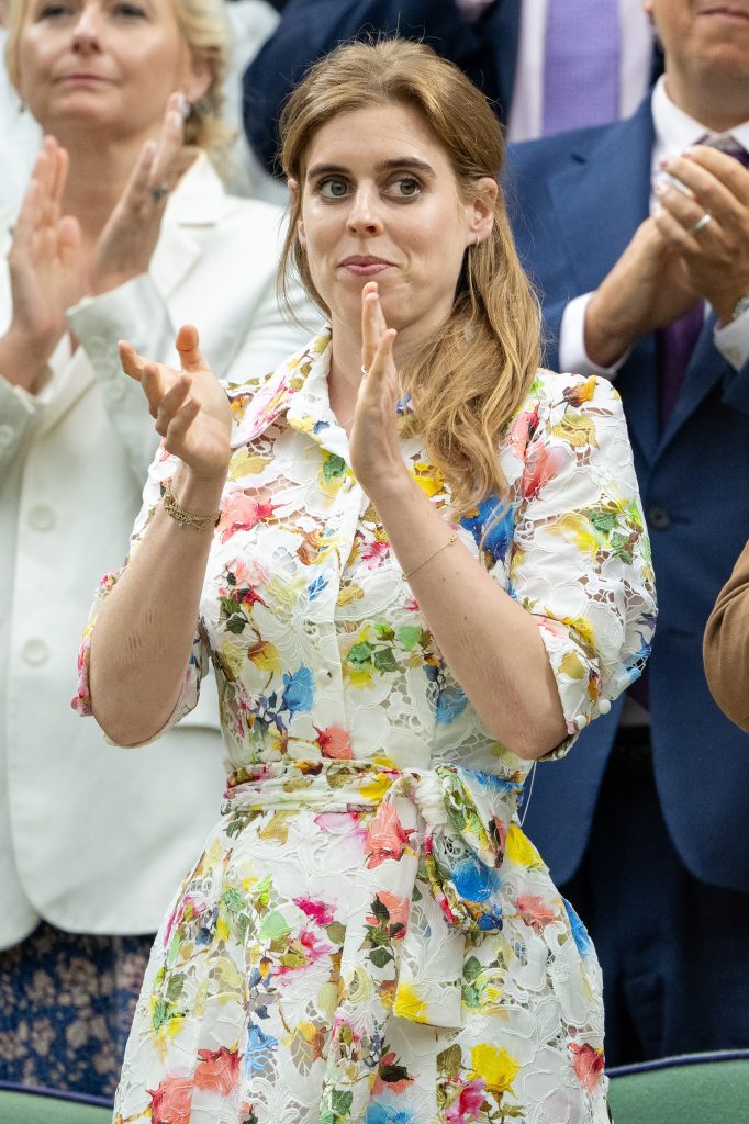 Princess Beatrice clapping