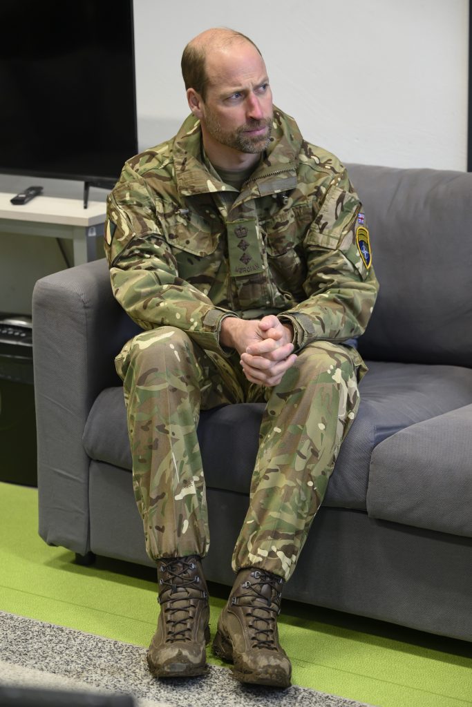 Prince William meets troops in Estonia