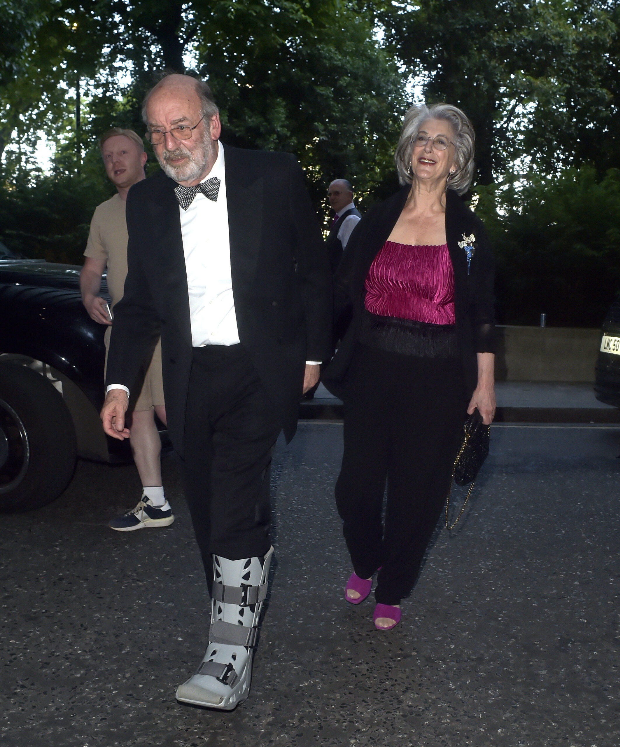 David Turner and Maureen Lipman hand-in-hand