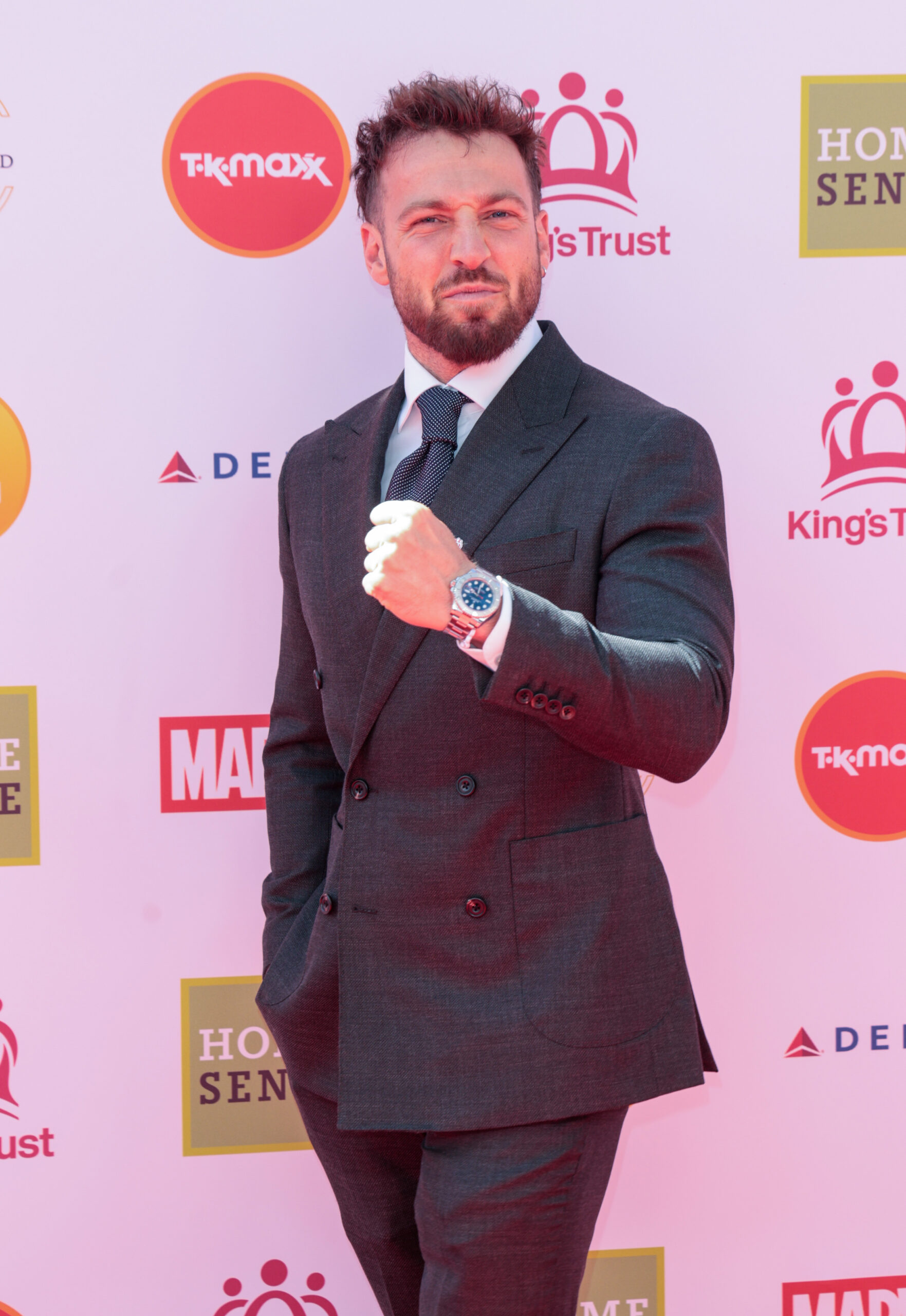 Sam Thompson on the red carpet