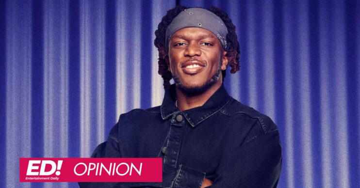 KSI smiling