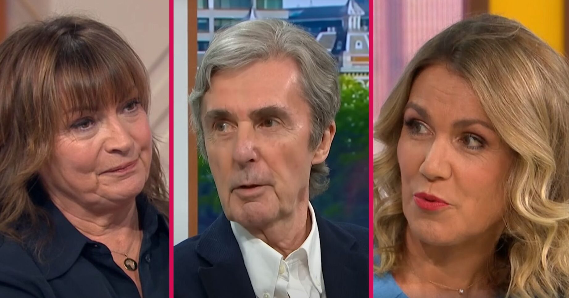 Lorraine Kelly, John Stapleton, and Susanna Reid