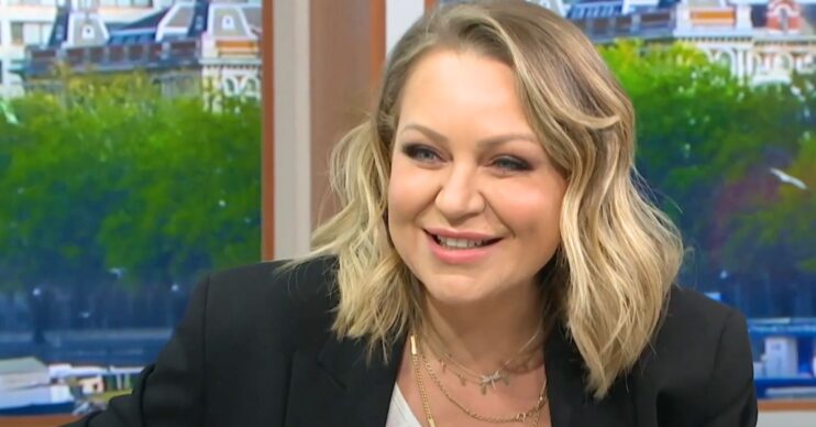 Rita Simons smiling on Good Morning Britain (Credit: ITV/Composite: ED!)