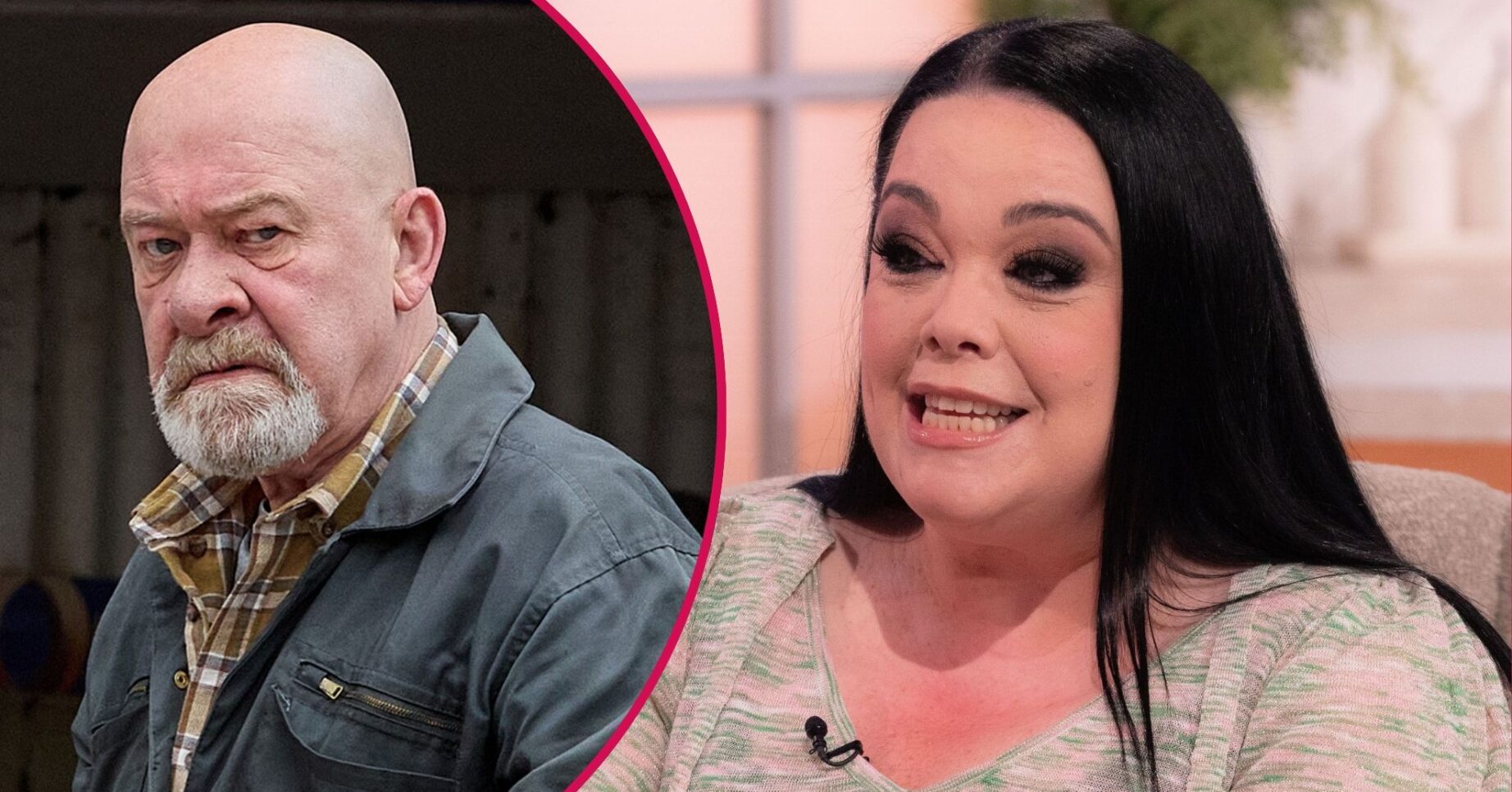 Bear Wolf and Lisa Riley split pic (Credit: ITV/Shutterstock/Comp ED!)