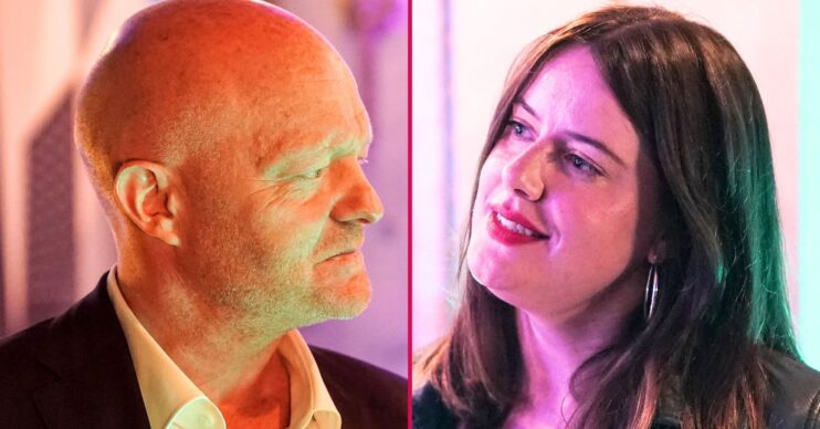 Composite image of Max and Zoe on EastEnders (Credit: BBC/Composite: ED!)
