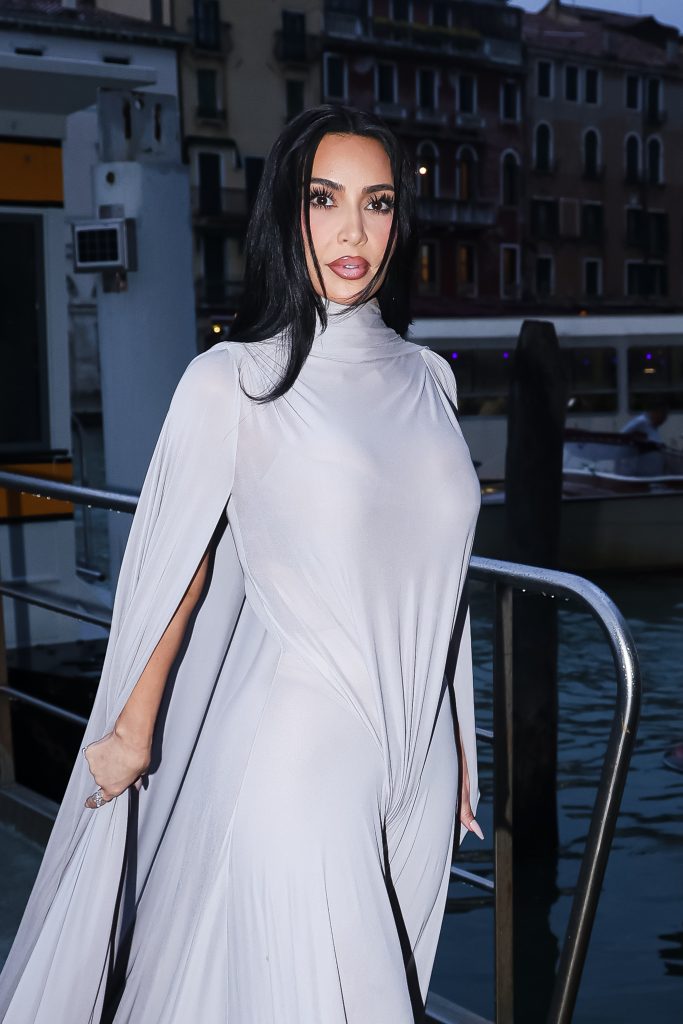 Kim Kardashian in a dress 