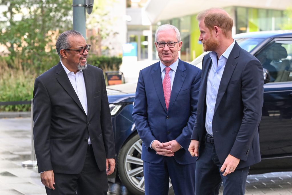 Prince Harry and Dr Tedros Adhanom Ghebreyesu