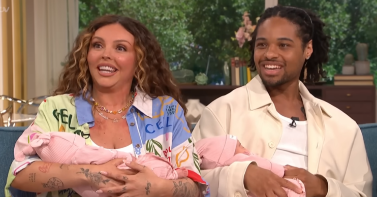 Jesy Nelson and Zion Foster with their babies