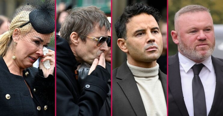 ED comp: Claire Sweeney crying / Liam Gallagher kiss / Ryan Thomas / Wayne Rooney at Ricky Hatton funeral