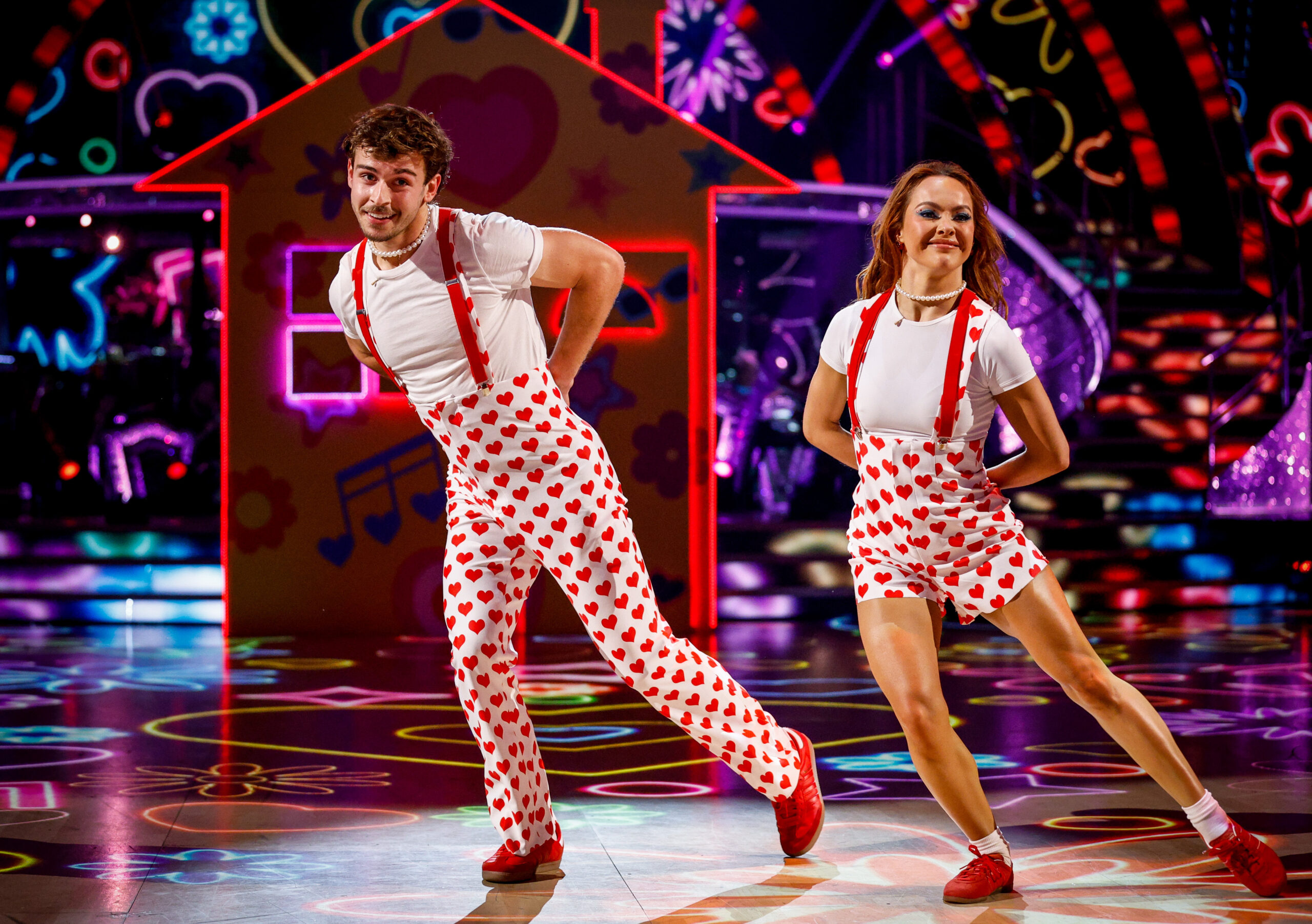 George Clarke and Alexis Warr dancing on Strictly 