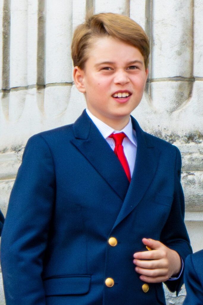 Prince George on Buckingham Palace balcony