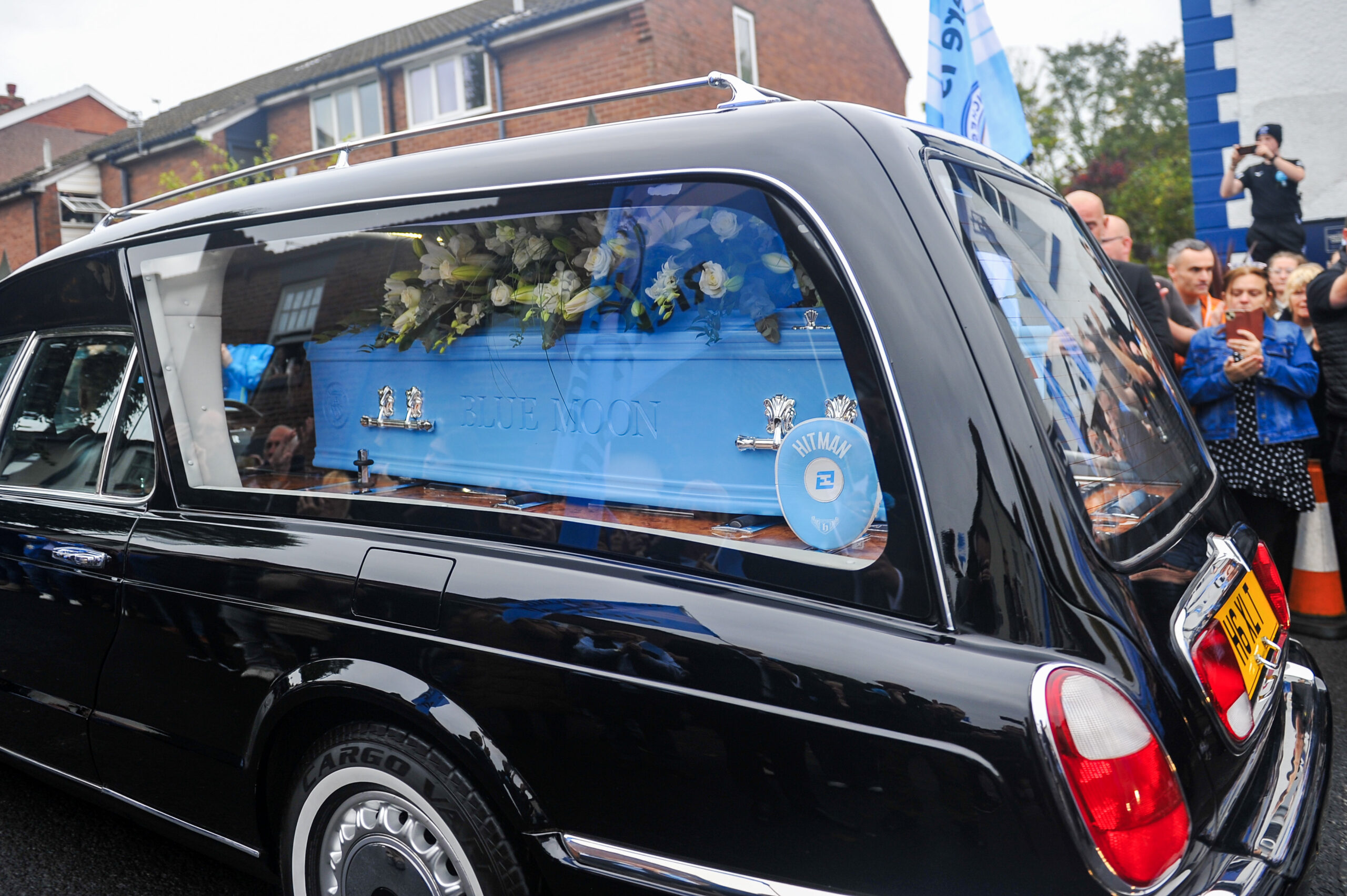Ricky Hatton blue coffin