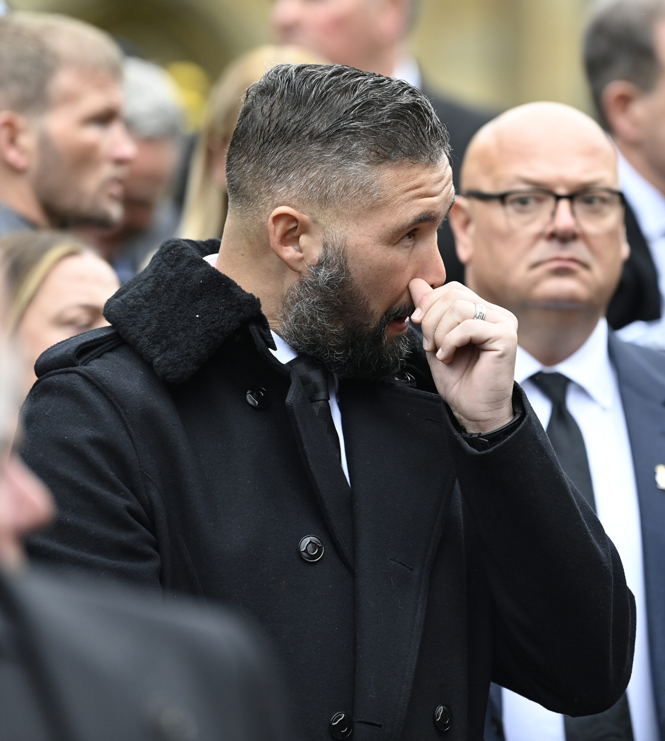 Tony Bellew at Ricky Hatton's funeral
