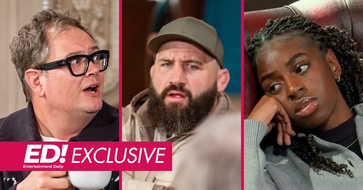 Alan Carr, Joe Marler and Cat Burns on Celebrity Traitors