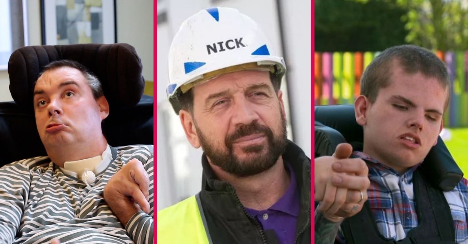 Nick Knowles with DIY SOS cast members who have died