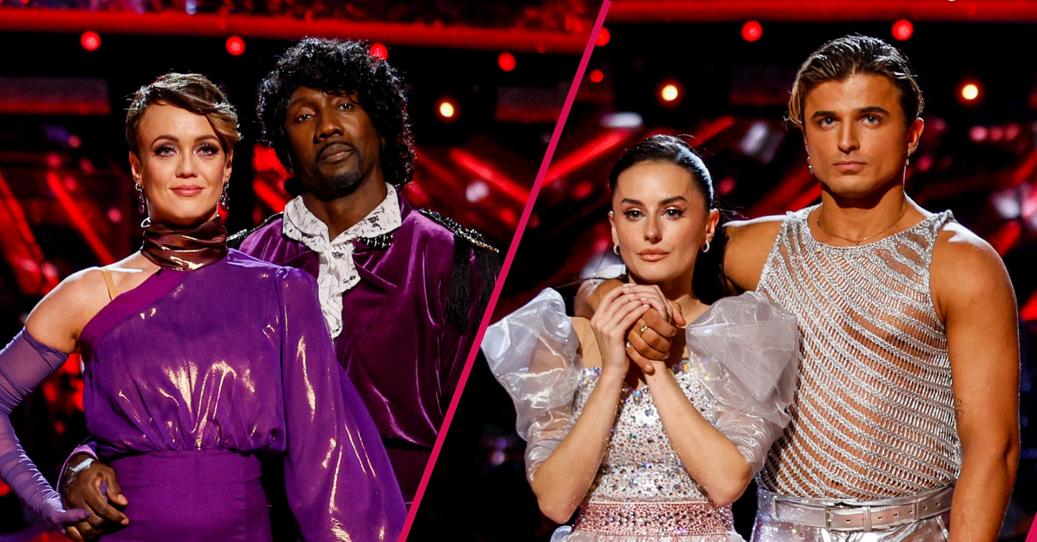 Lauren and Jimmy and Amber and Nikita in the Strictly dance-off