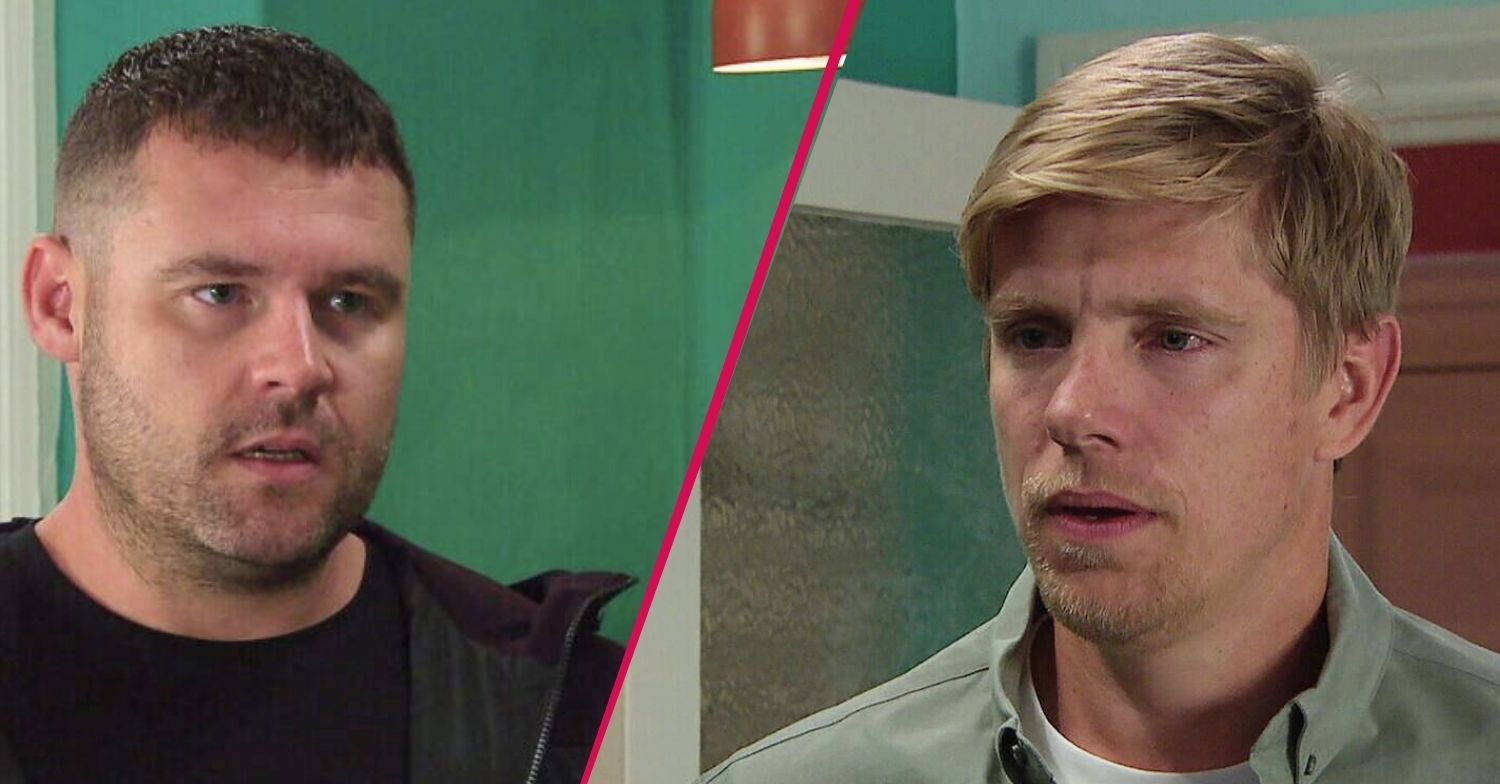 Aaron and Robert in Emmerdale split pic (Credit: ITV/Comp ED!)