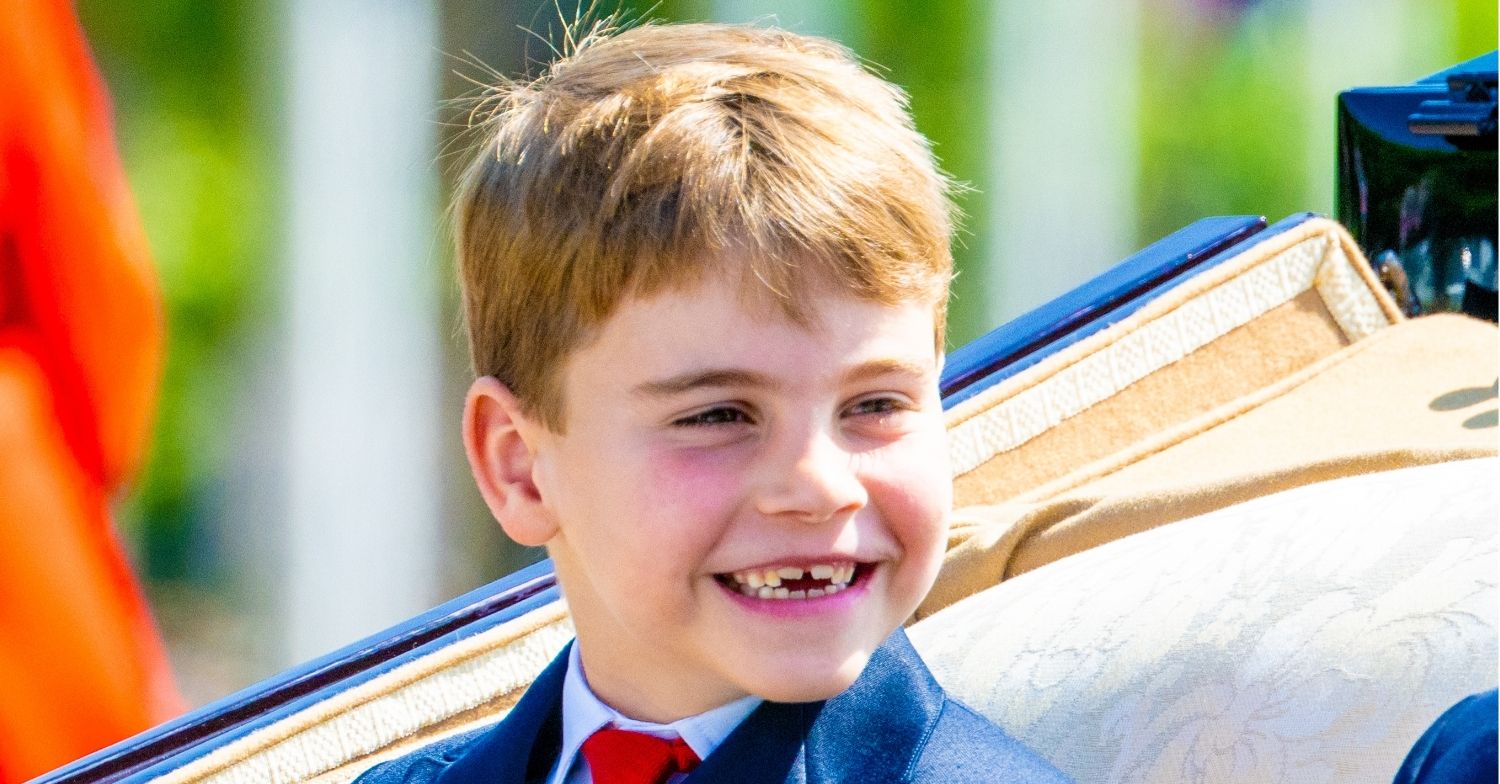 Prince Louis smiling at Trooping the Colour