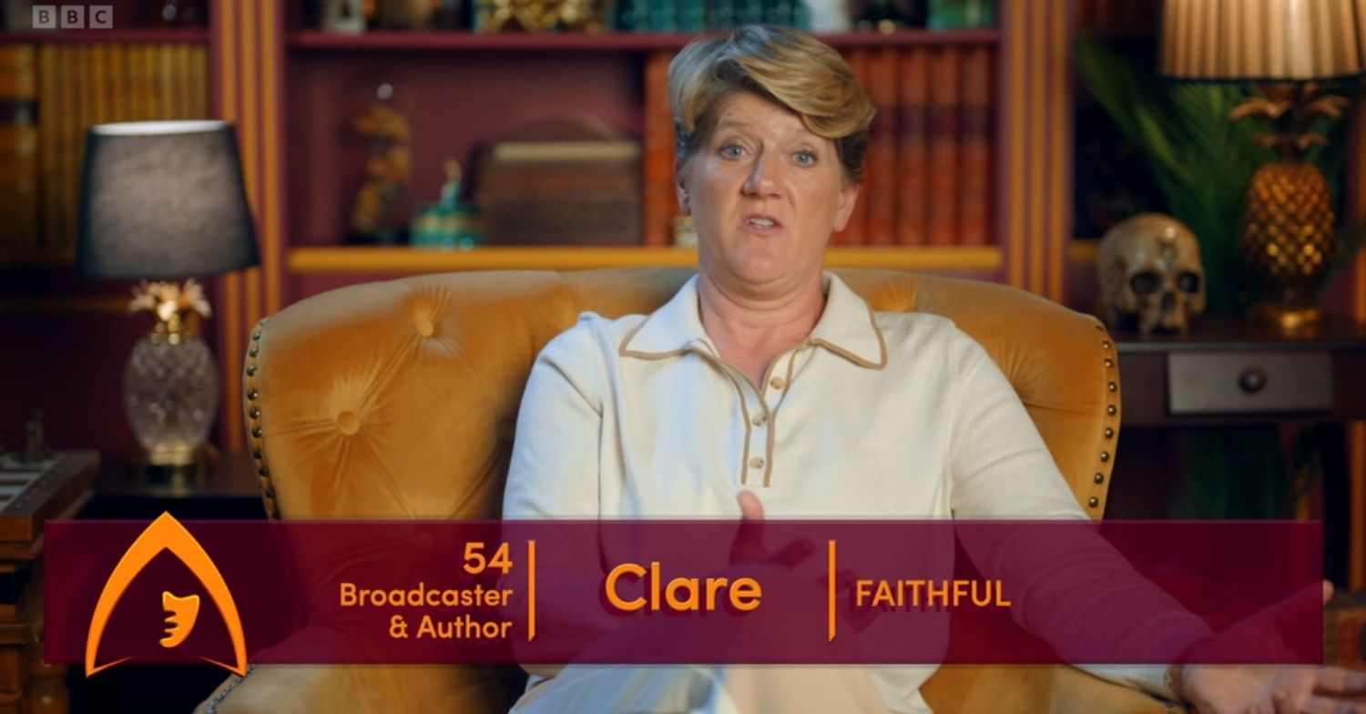 Clare Balding on The Celebrity Traitors 