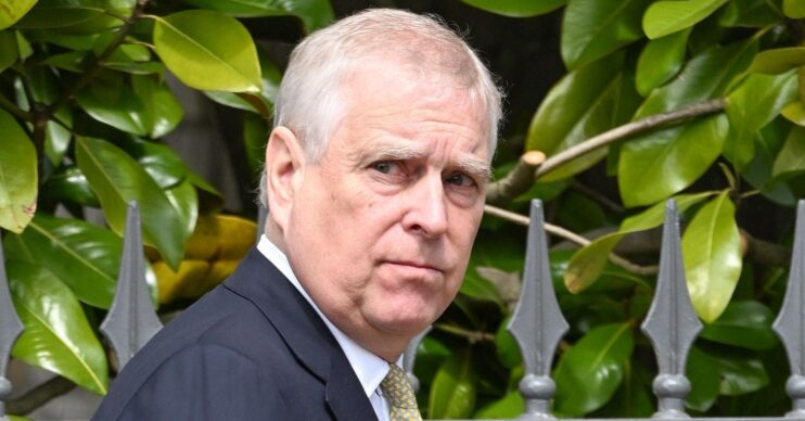 Prince Andrew at royal Easter service