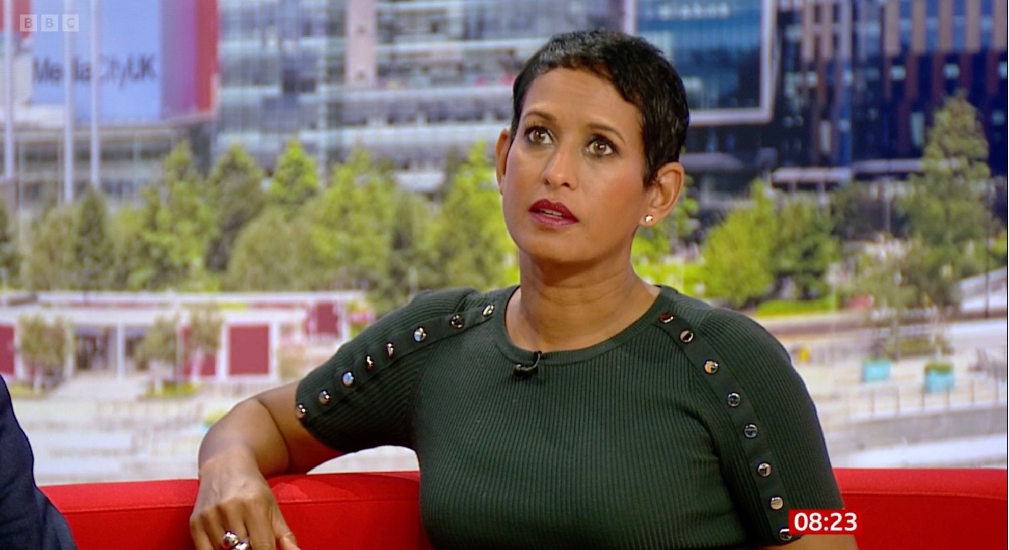 Naga Munchetty on BBC Breakfastt