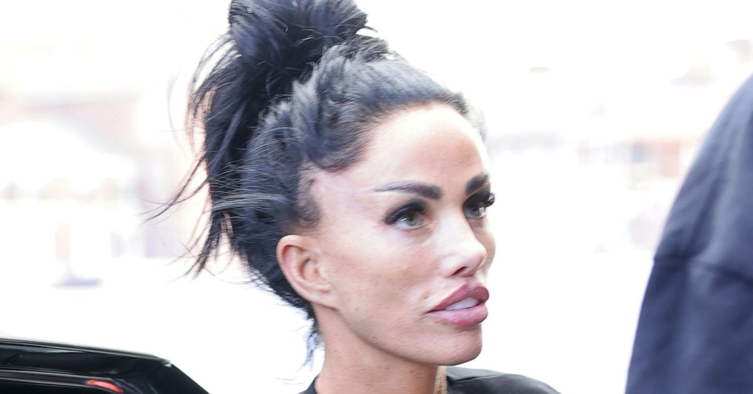 Katie Price looking in front